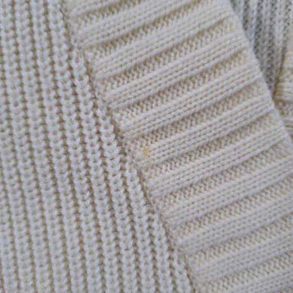Vintage Highgate Ltd Women's Small Cardigan Sweater White Knit Long Sleeve - Picture 13 of 14